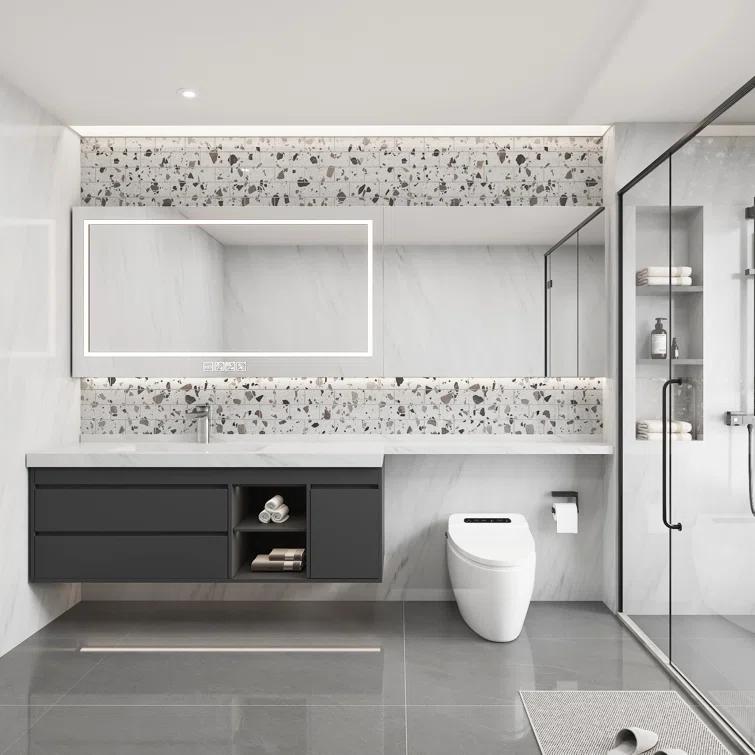 Glass Terrazzo 3'' W x 6'' L Glass Subway Singular Tile