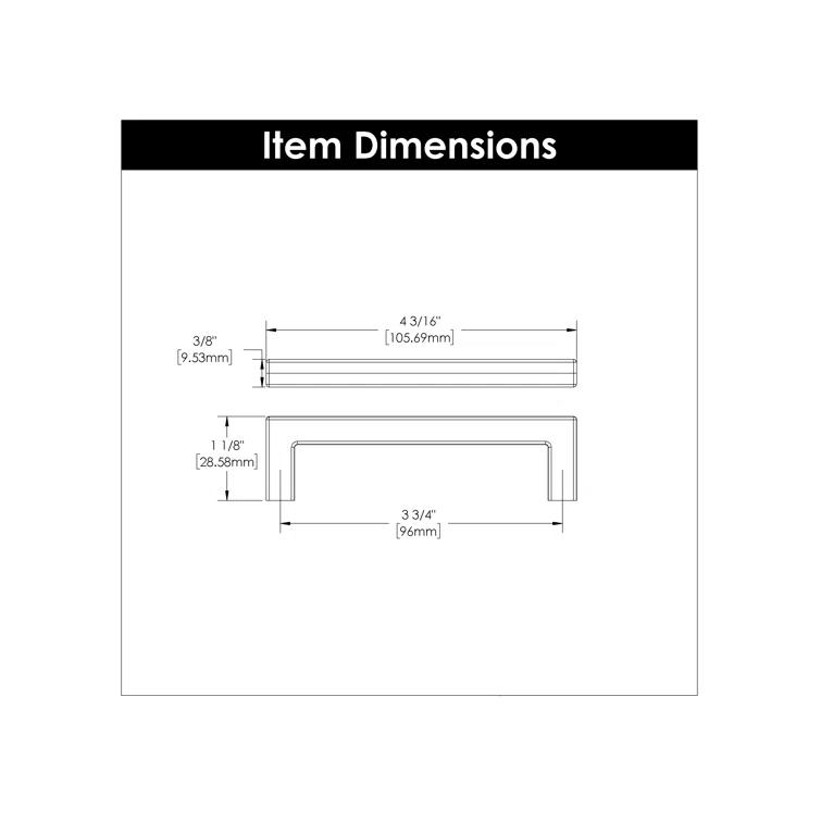 Skylight Kitchen Cabinet Handles, Solid Core Drawer Pulls for Cabinet Doors