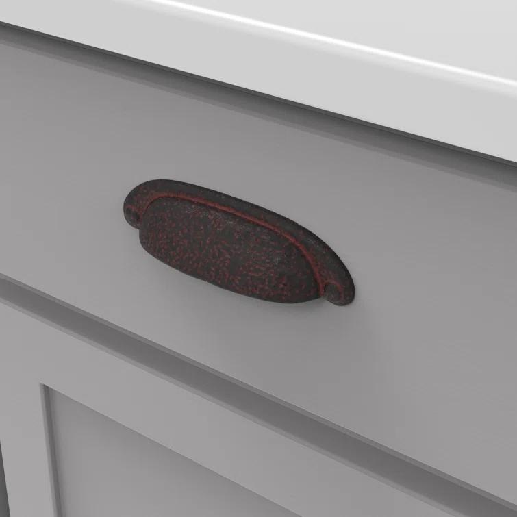 Refined Rustic Kitchen Cabinet Handles, Solid Core Drawer Pulls for Cabinet Doors, 3" & 3-3/4"(96mm)
