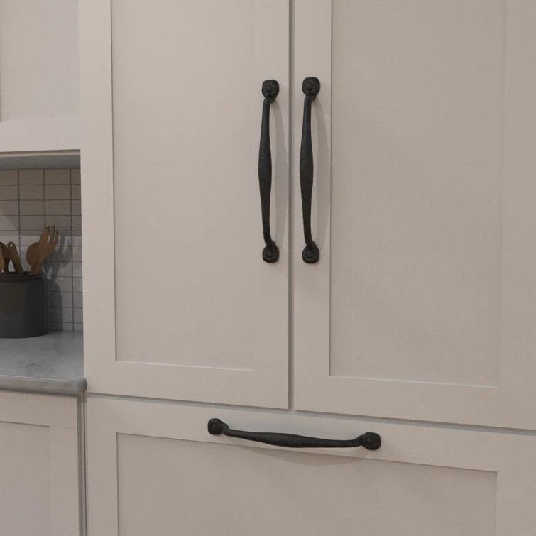 Refined Rustic Kitchen Cabinet Handles, Solid Core Drawer Pulls for Cabinet Doors