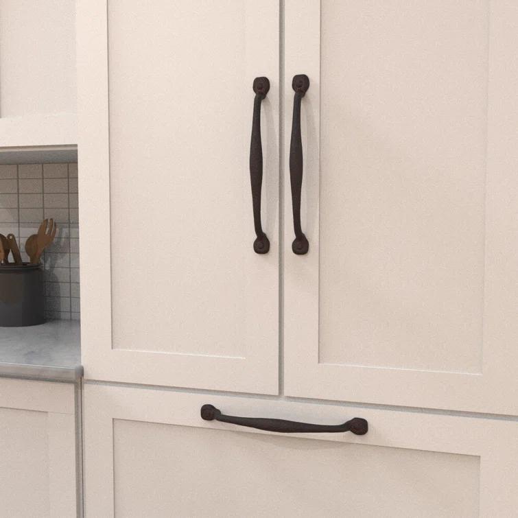 Refined Rustic Kitchen Cabinet Handles, Solid Core Drawer Pulls for Cabinet Doors