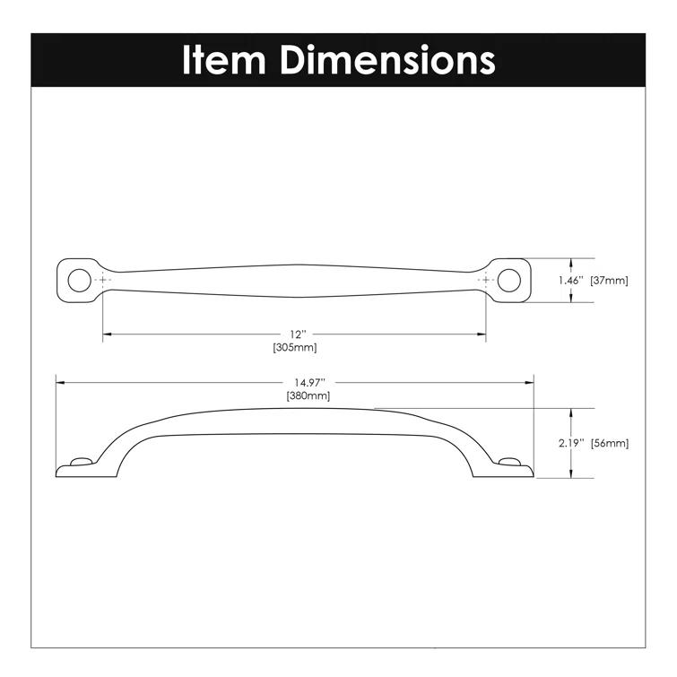 Refined Rustic Kitchen Cabinet Handles, Solid Core Drawer Pulls for Cabinet Doors