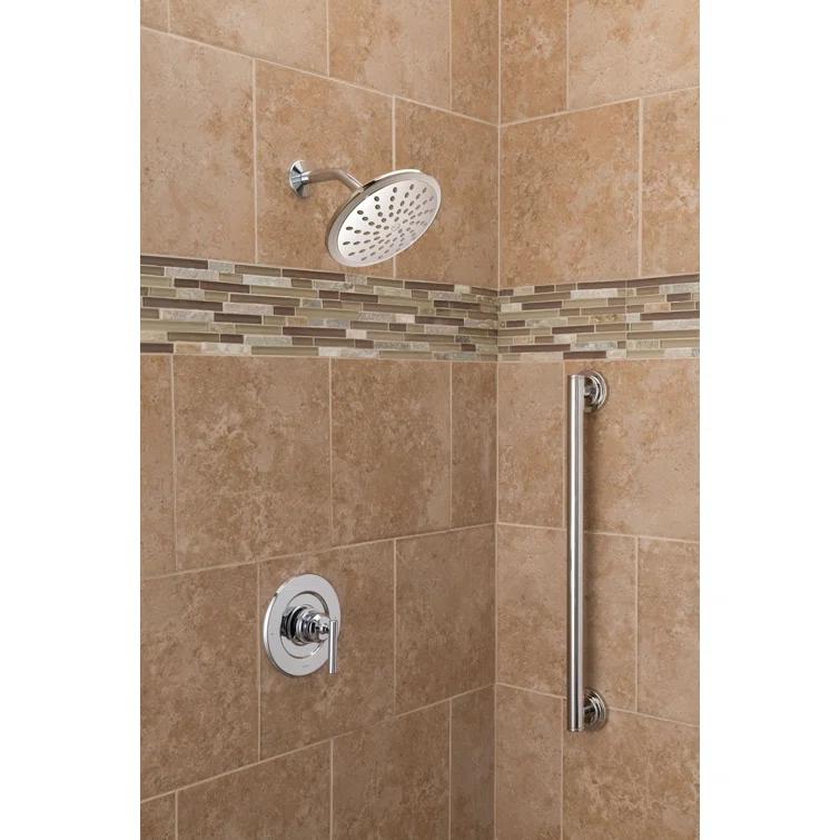Moen Wide Round Rain Shower Head for Bathroom with 2 GPM High-Pressure Rainfall Spray
