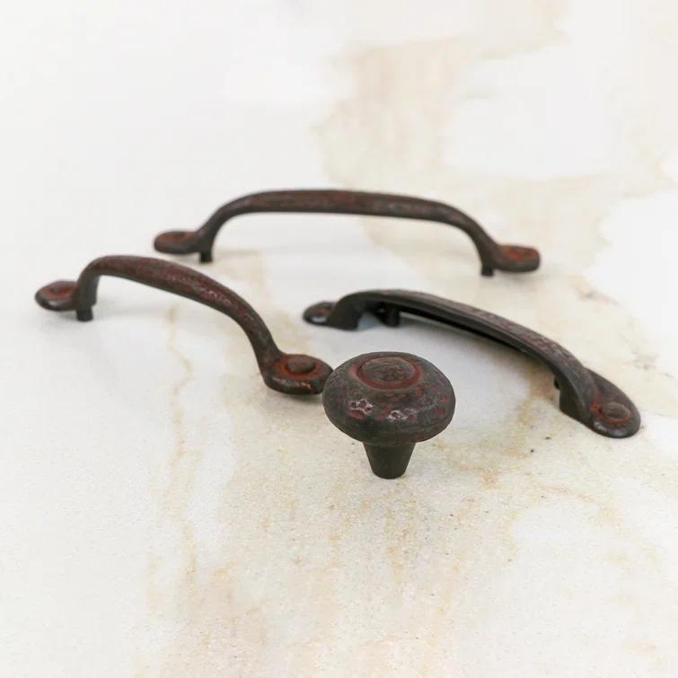 Refined Rustic Kitchen Cabinet Handles, Solid Core Drawer Pulls for Cabinet Doors, 3" & 3-3/4"(96mm)