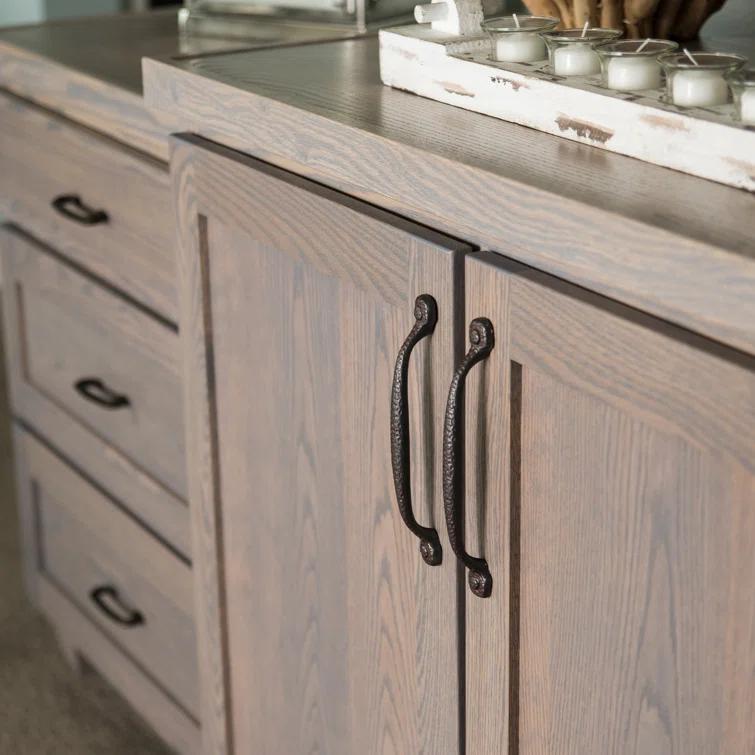 Refined Rustic Kitchen Cabinet Handles, Solid Core Drawer Pulls for Cabinet Doors