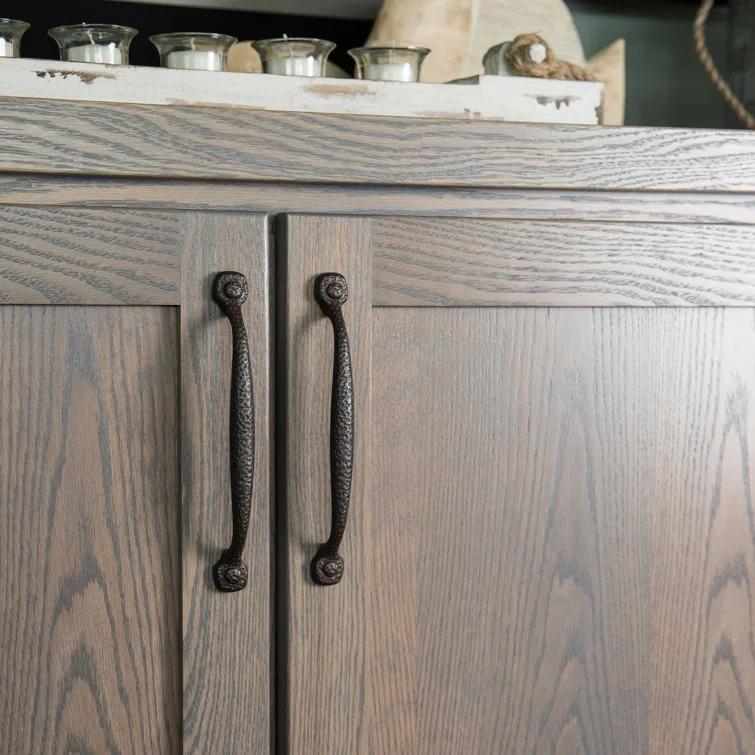 Refined Rustic Kitchen Cabinet Handles, Solid Core Drawer Pulls for Cabinet Doors
