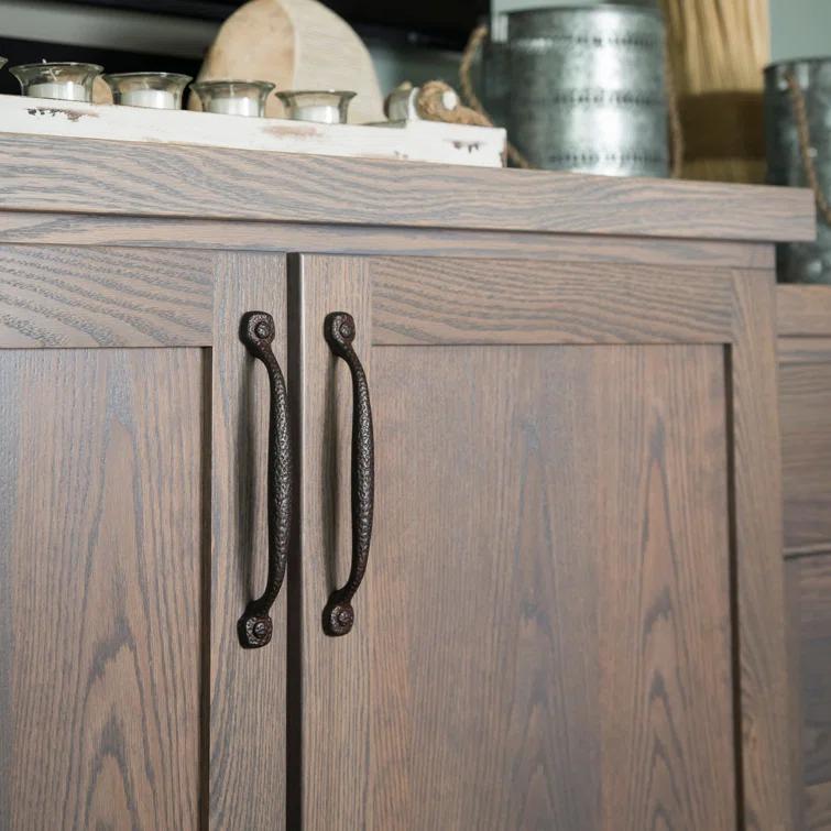 Refined Rustic Kitchen Cabinet Handles, Solid Core Drawer Pulls for Cabinet Doors
