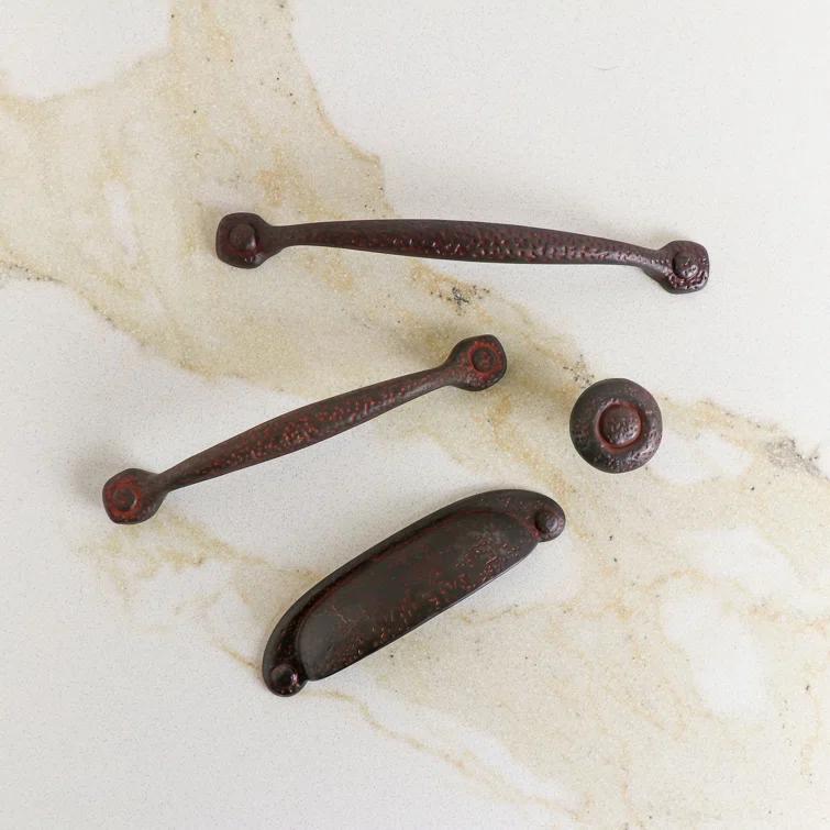 Refined Rustic Kitchen Cabinet Handles, Solid Core Drawer Pulls for Cabinet Doors