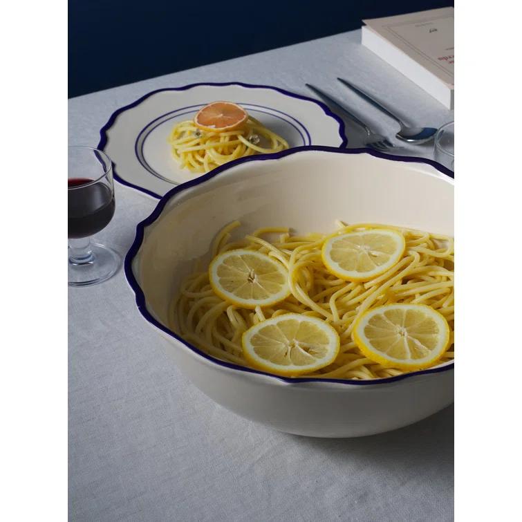 Stoneware Serveware by Maison Madison - Jane in Blue / Serving Bowl