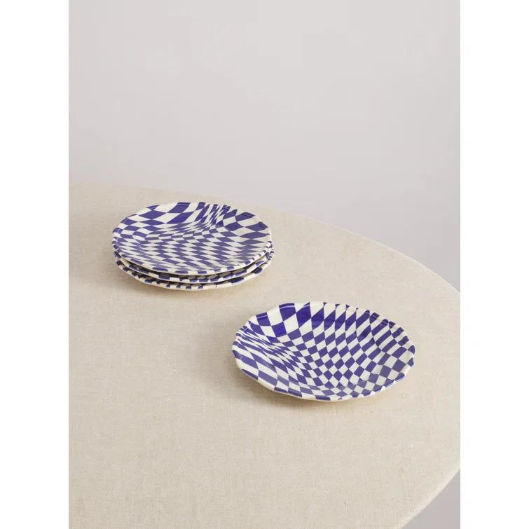 Mafalda Stoneware Dinnerware by Maison Madison - Dessert Plates -Set of 4