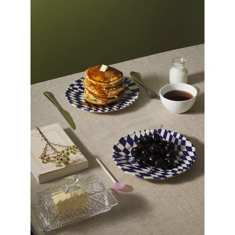 Mafalda Stoneware Dinnerware by Maison Madison - Dessert Plates -Set of 4