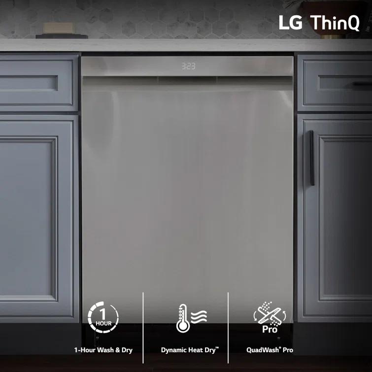 LG LG Smart Top Control Dishwasher with 1-Hour Wash & Dry, QuadWash® Pro, TrueSteam®, and Dynamic Heat Dry™ LDTH7972D