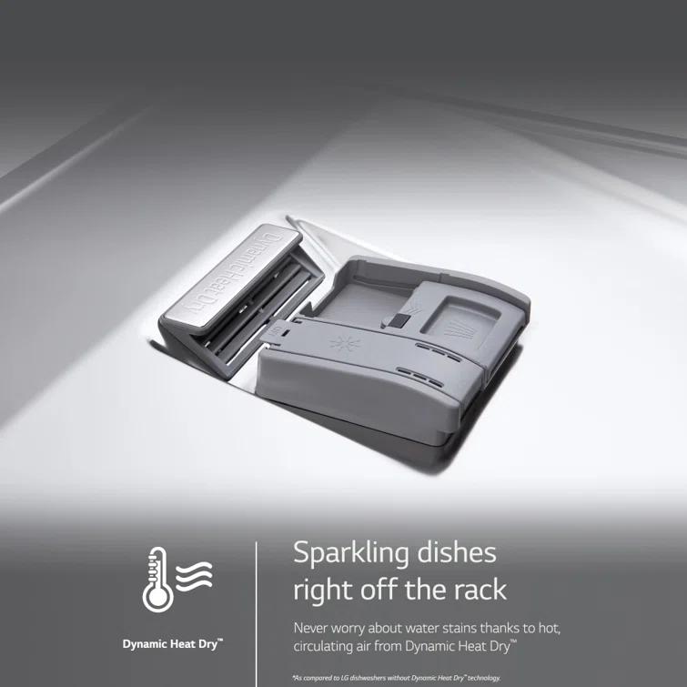 LG LG Smart Top Control Dishwasher with 1-Hour Wash & Dry, QuadWash® Pro, TrueSteam®, and Dynamic Heat Dry™ LDTH7972D