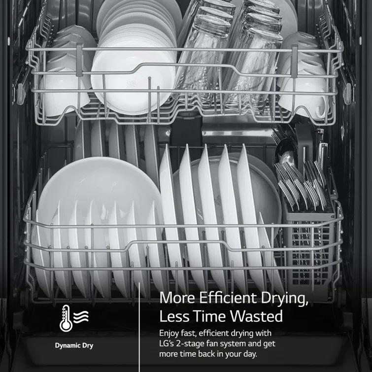 LG Front Control Dishwasher With Lodecibel Operation And Dynamic Dry