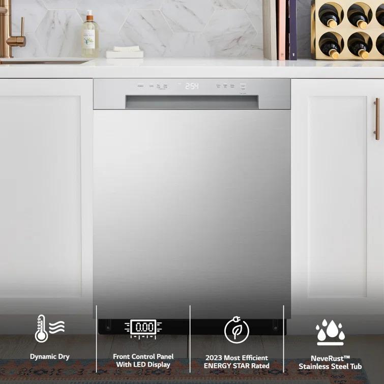 LG Front Control Dishwasher With Lodecibel Operation And Dynamic Dry