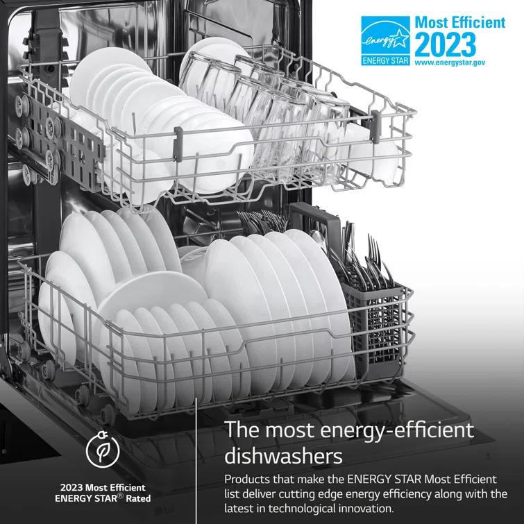 Front Control Dishwasher with LoDecibel Operation and Dynamic Dry
