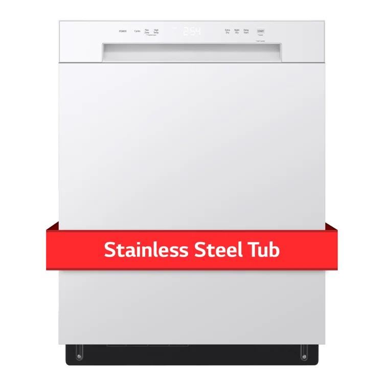 Front Control Dishwasher with LoDecibel Operation and Dynamic Dry