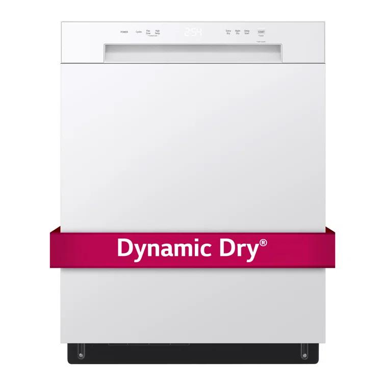 Front Control Dishwasher with LoDecibel Operation and Dynamic Dry