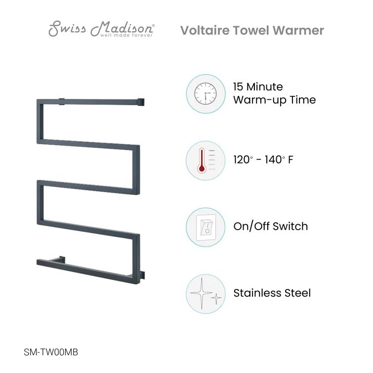 Voltaire 5-Bar Electric Towel Warmer
