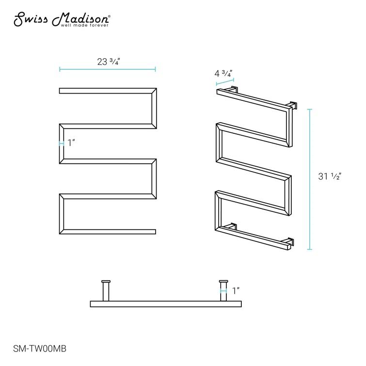 Voltaire 5-Bar Electric Towel Warmer