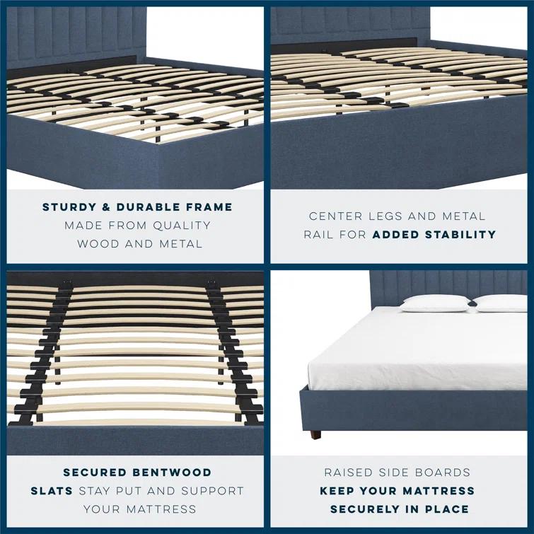 Brittany Tufted Upholstered Platform Bed