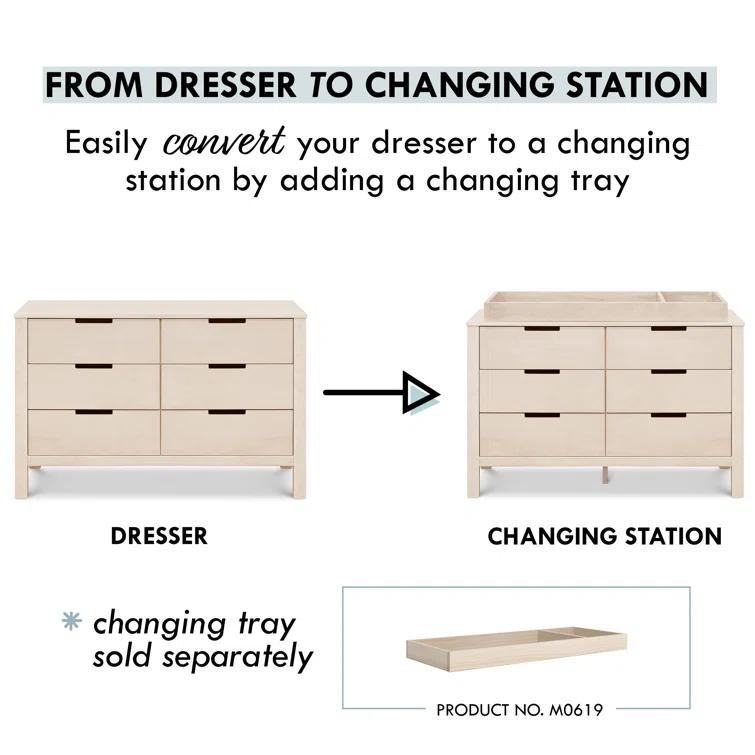 Colby 6 Drawer 51.25" W Double Dresser