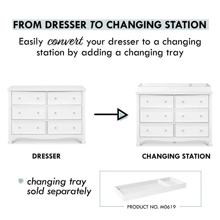 Kalani 6 Drawer 47" W Double Dresser