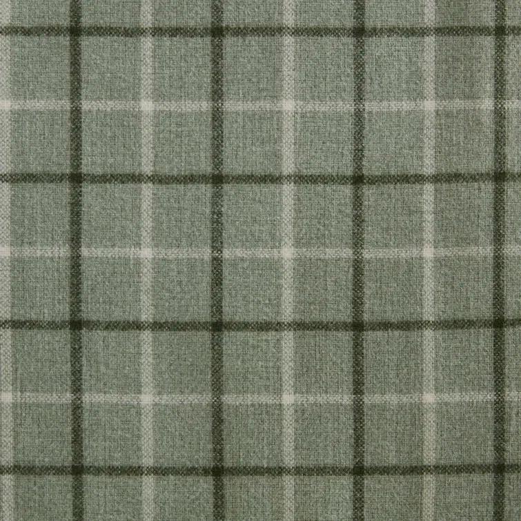 Anaheim Woven Plaid Room Darkening Thermal Fleece Lined Single Curtain Panel