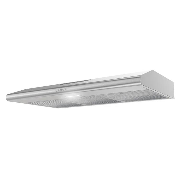 Streamline Amendola 36" 80 Cubic Feet Per Minute Convertible Under Cabinet Range Hood with Mesh Filter and Light Included