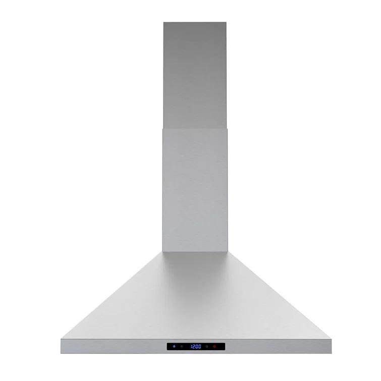 Streamline Francesco 30" 350 Cubic Feet Per Minute Ducted Wall Mount Range Hood with Baffle Filter and Light Included