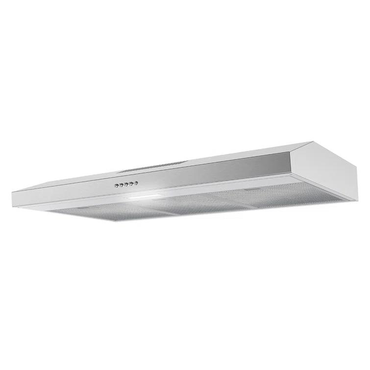 Streamline Longhena 36" 80 Cubic Feet Per Minute Convertible Under Cabinet Range Hood with Mesh Filter and Light Included