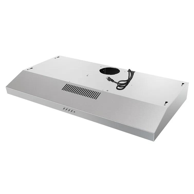 Streamline Longhena 36" 80 Cubic Feet Per Minute Convertible Under Cabinet Range Hood with Mesh Filter and Light Included