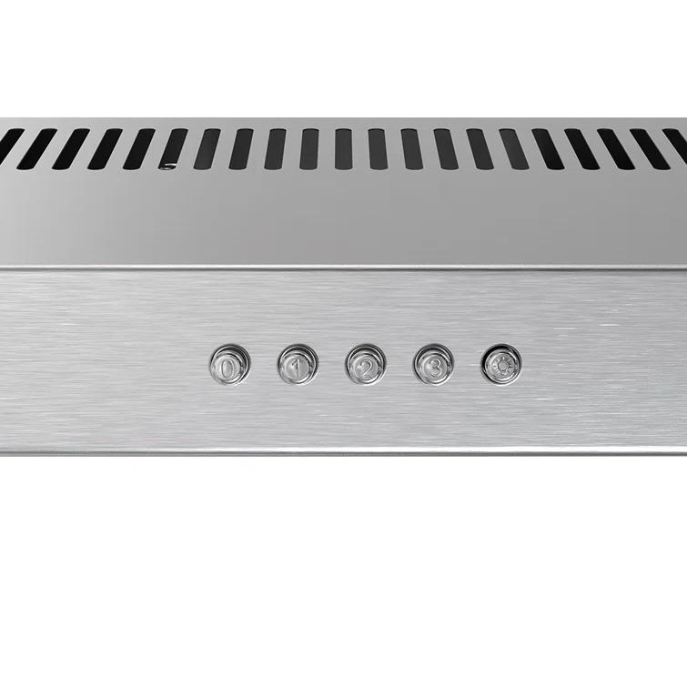 Streamline Longhena 36" 80 Cubic Feet Per Minute Convertible Under Cabinet Range Hood with Mesh Filter and Light Included