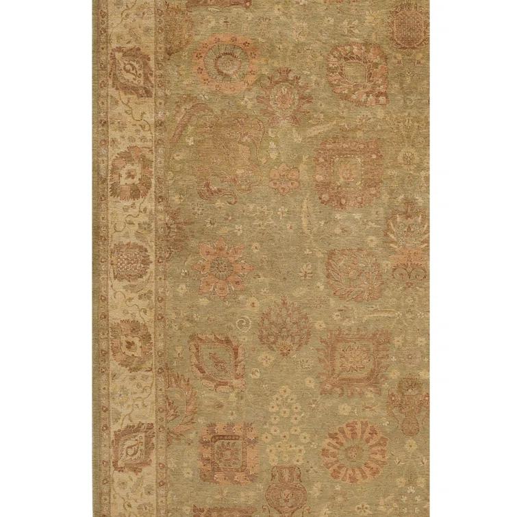 Bokara Rug Co., Inc. Rectangle Oriental Hand-Knotted Wool Area Rug in Cream/Beige