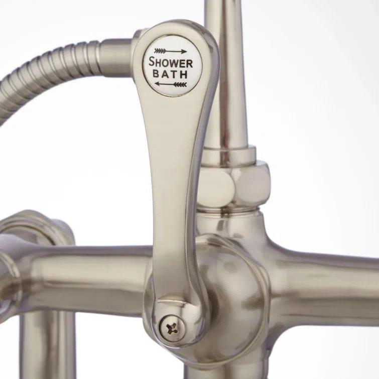 Telephone Style Deck Mounted Roman Tub Faucet with Lever Handles
