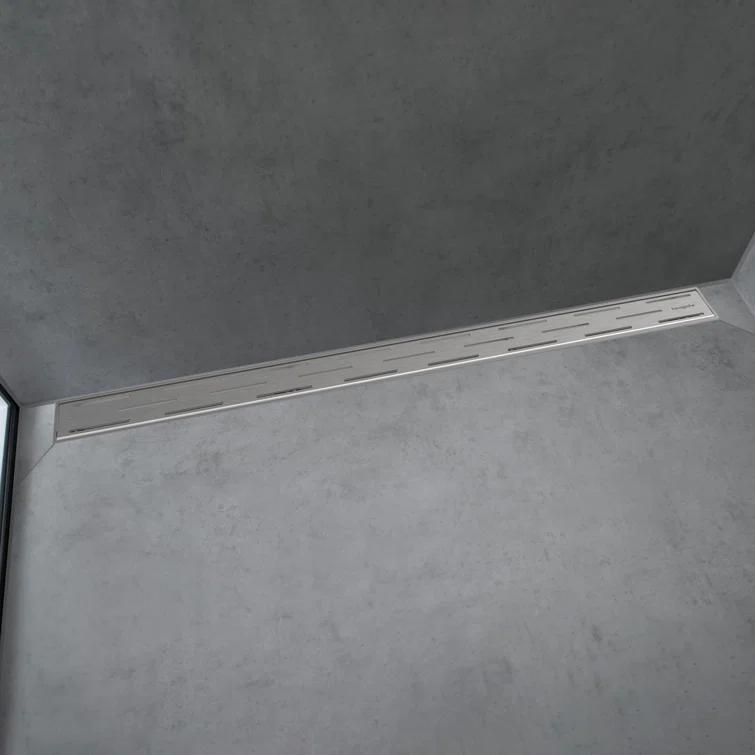 Rain Match Trim Classic 59 1/8" Linear Grid Shower Drain