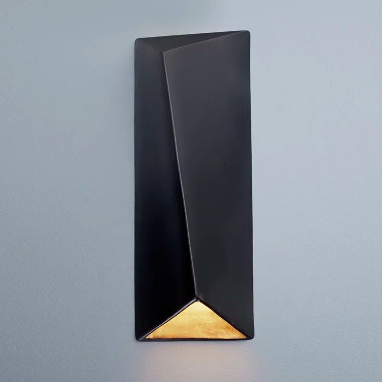 Carbon Matte Black 22" Hand-Finished Outdoor Wall Sconce