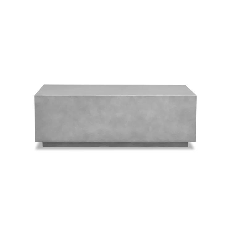 Mason Natural Light Gray Concrete Outdoor Coffee Table