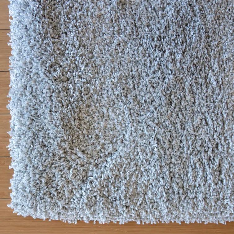 Gertmenian Ultimate Shag Modern Solid Color Gray Polypropylene Thick Plush Shag Area Rug