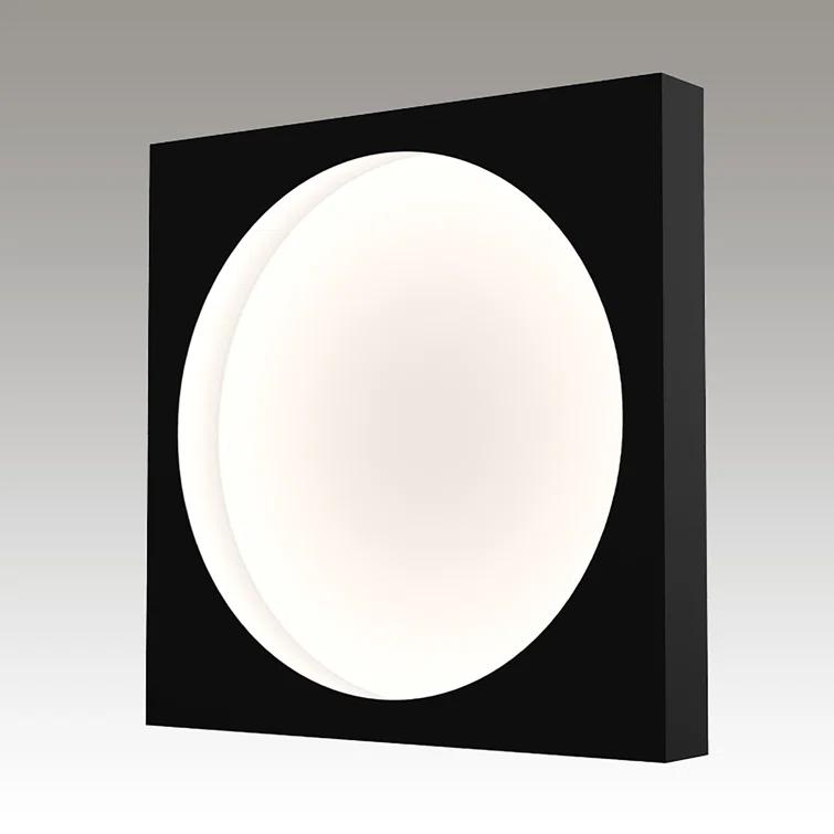 Vuoto 15" Symmetrical Black Aluminum LED Wall Sconce