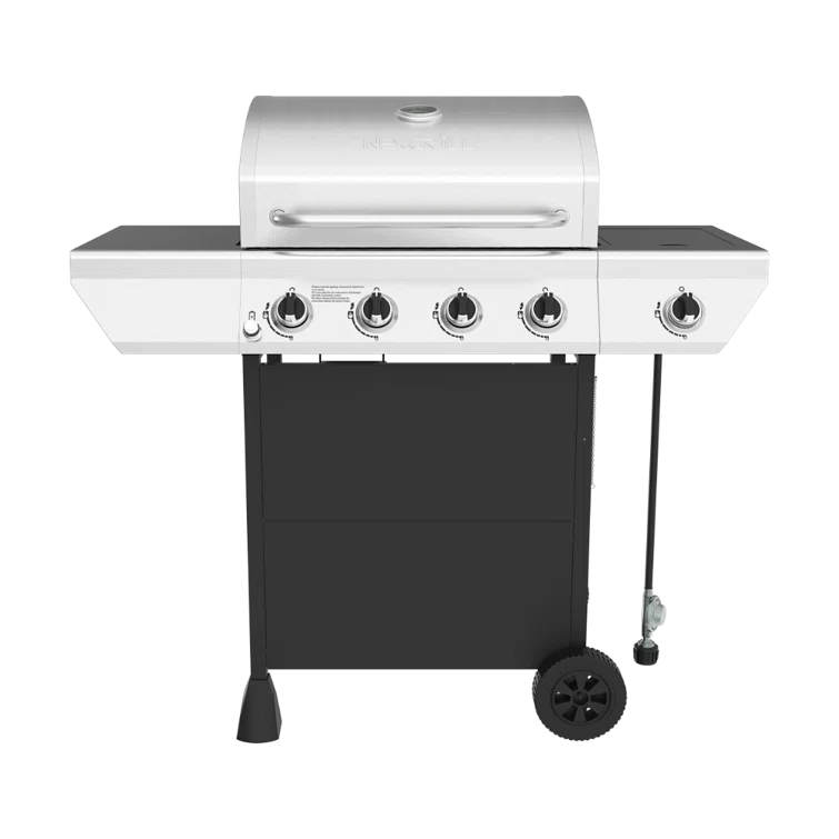 Nexgrill 4 - Burner Free Standing Propane 52000 BTU Grill with Side Burner