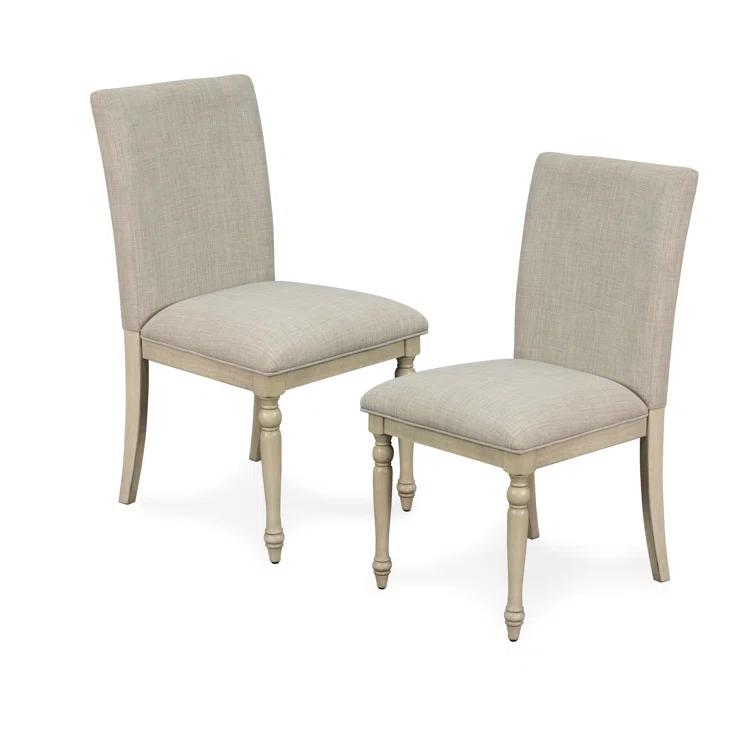 Martha Stewart Fiona Side Chair in Light Gray (Set of 2)