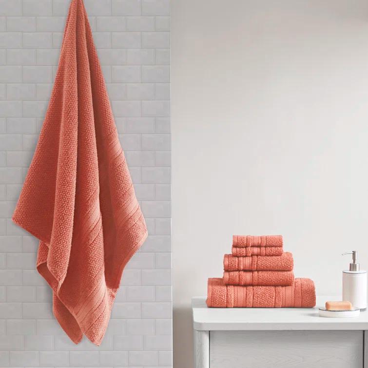 Madison Park Essentials Super Soft Cotton Quick Dry Bath Towel 6 Piece Set