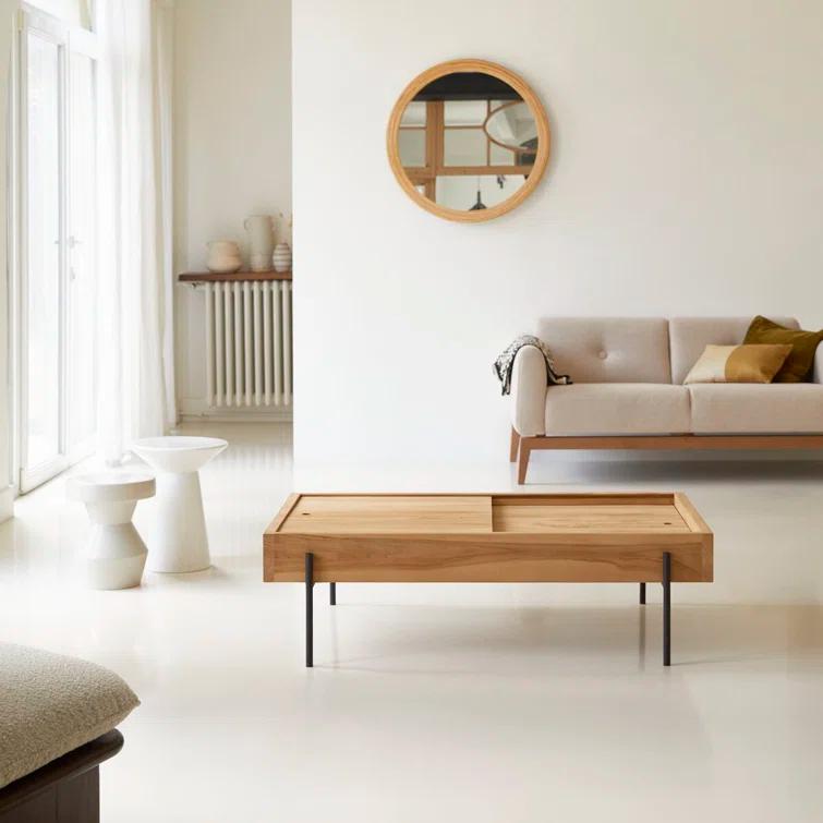 Honorine Solid Wood Coffee Table