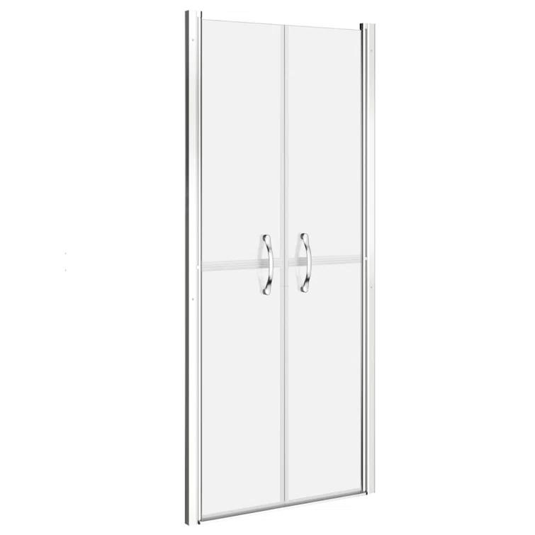 VidaXL 148796 35.8'' - W x 74.8'' H Double Sliding Door Framed Shower Door with