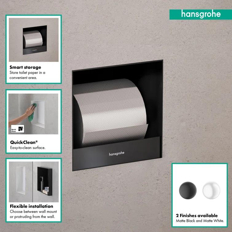 XtraStoris Original Recessed Toilet Paper Holder 6"x 6"x 5.5"