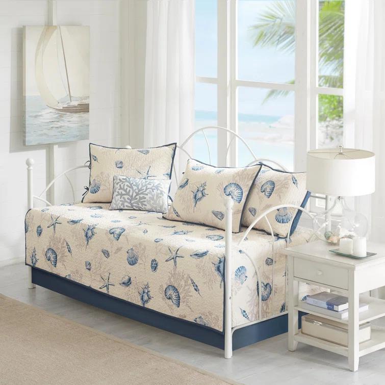 Madison Park Bayside 6PC Reversible Printed Daybed Cover Set