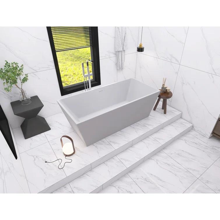 Turner 67'' x 31.5'' Freestanding Soaking Acrylic Bathtub