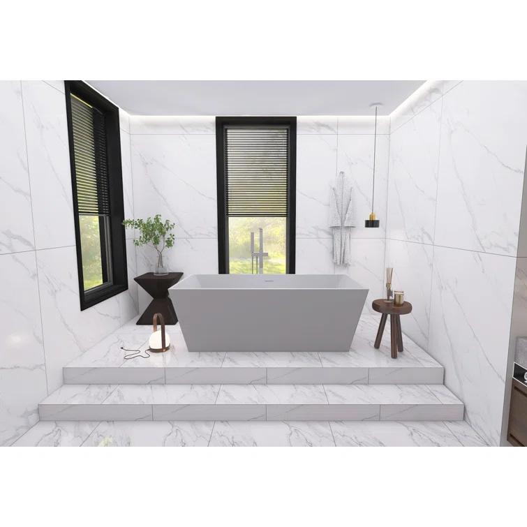 Turner 67'' x 31.5'' Freestanding Soaking Acrylic Bathtub