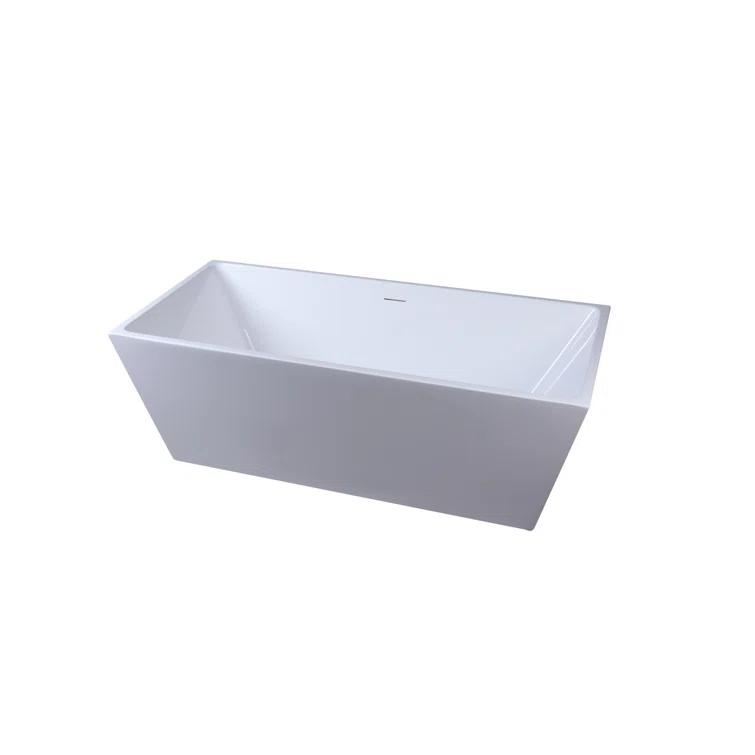 Turner 67'' x 31.5'' Freestanding Soaking Acrylic Bathtub